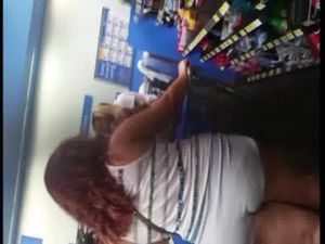 Red Head Booty Shorts Latina