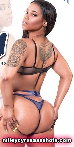sexy thong on a black ass and hips