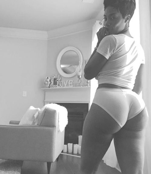 Hot thong photo with stunning ebony booty