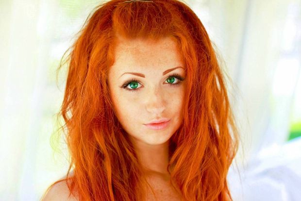 The colors are probably enhanced. But those are still some sexy eyes.