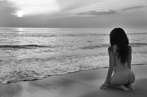 Belles fesses sur la plage