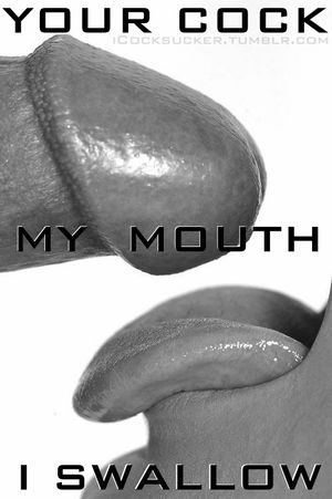 Your cock my mouth
