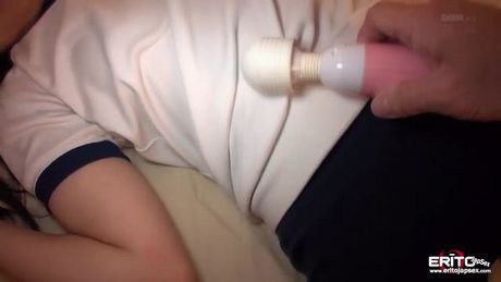 Shy Japanese teen Honoka moans it out loud while fucked