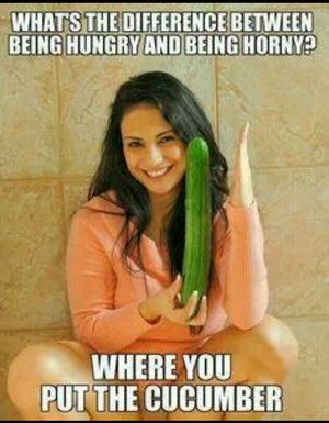 Where you put the Cucumber