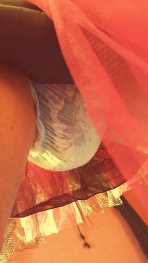 I like to wear a diaper . and pee in it