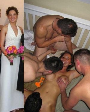Hot bride before and after