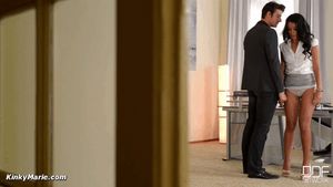 Do you want to make it up to me? "Yes, sir". Then get on your knees...