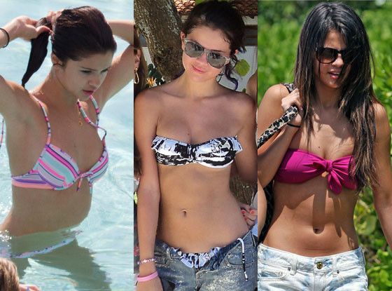 Selena Gomez bikini, three for one!