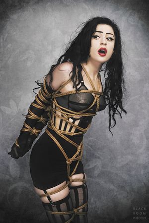 Goth g¡rl in bondage