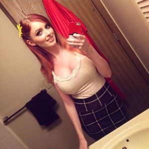 redhead with big tits