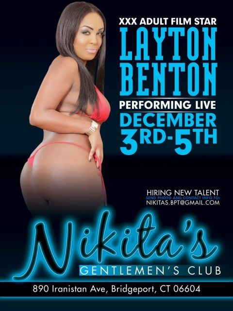 Layton Benton Features Nikita’s Gentlemen’s Club December 3-5