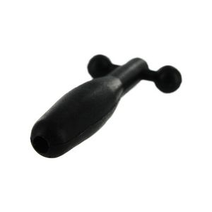 Silicone Cum-Thru Barbell Penis Plug