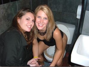 Teens peeing together