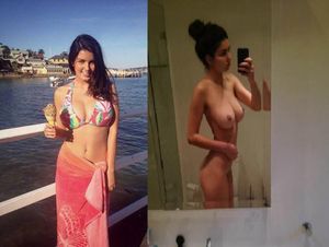 On the rail of a cruise ship and in the shower.