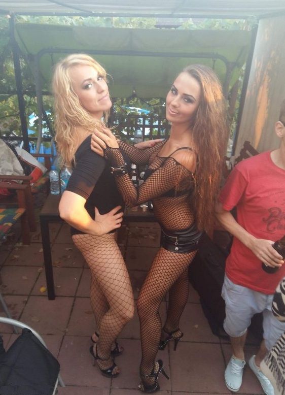 Party chicks in theirs slutty outfits