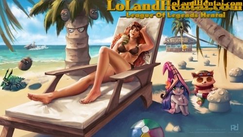 Leona and Lulu on the Beach (www.lolandhentai.com) (League of Legends)