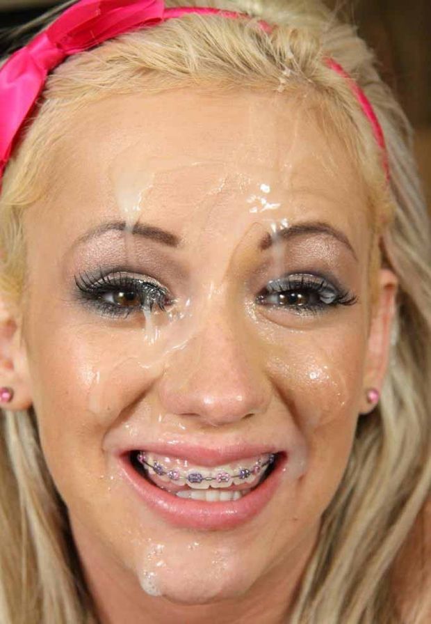 a face full of jizz and metal