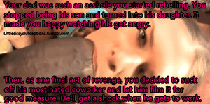 littlesissyslutcaptions:Hundreds of Original Sissy Captioned gifs!Original cheating and cuckold captions!