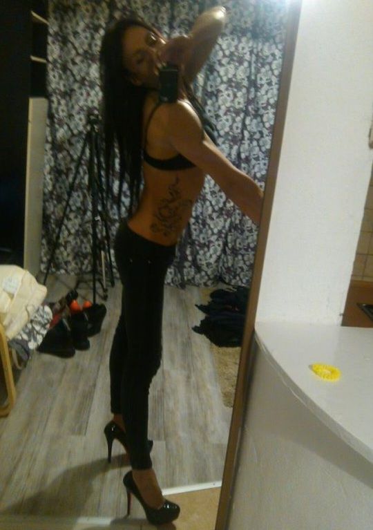 Bimbo before going out