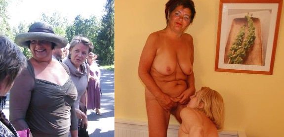 mature sluts dressed undressed clothed nude on off