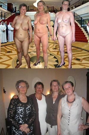 mature sluts dressed undressed clothed nude on off