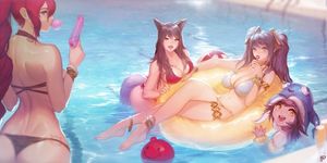 Pool party - Miss Fortune - Ahri - Sona -Lulu