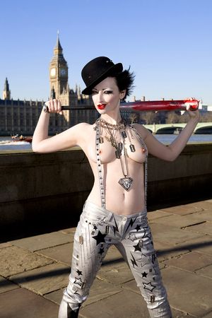 Sexy Clockwork Orange in London - model: Manko