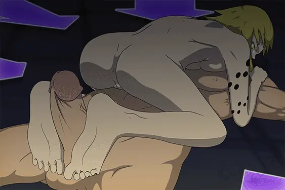 (meteorreb0rn) Medusa Gorgon Footjob [animated]
