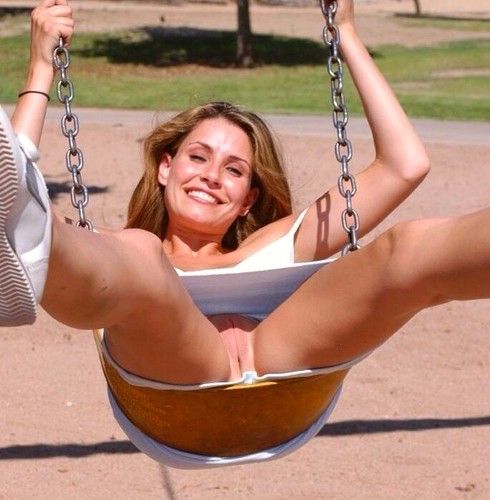 She forgot to wear something