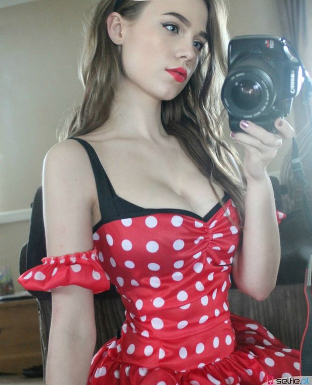 Selfie in sexy dress