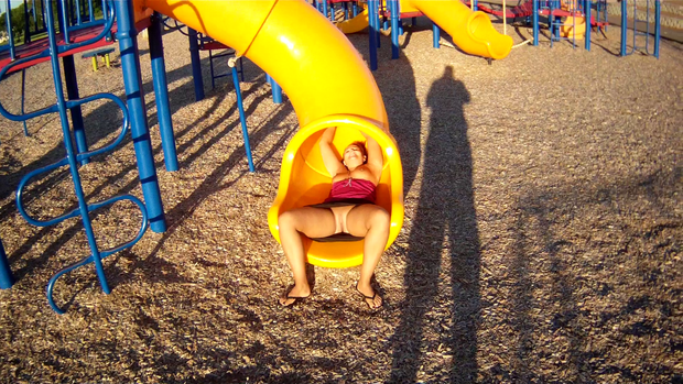 Mom having fun