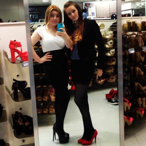 Chicks are looking for new teasing shoes