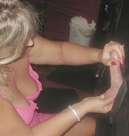 Blonde at Glory Hole