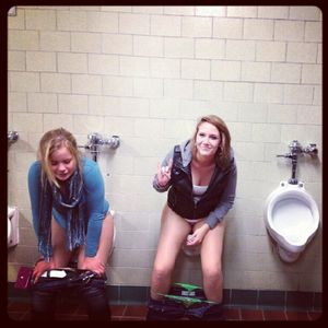 No line in the men's room