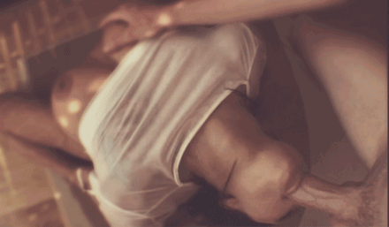 A littl' bit of reverse throat-fucking