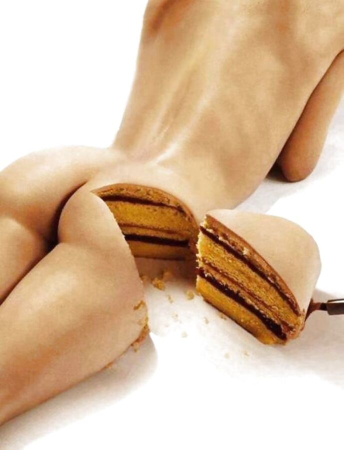 Slice of azz cake