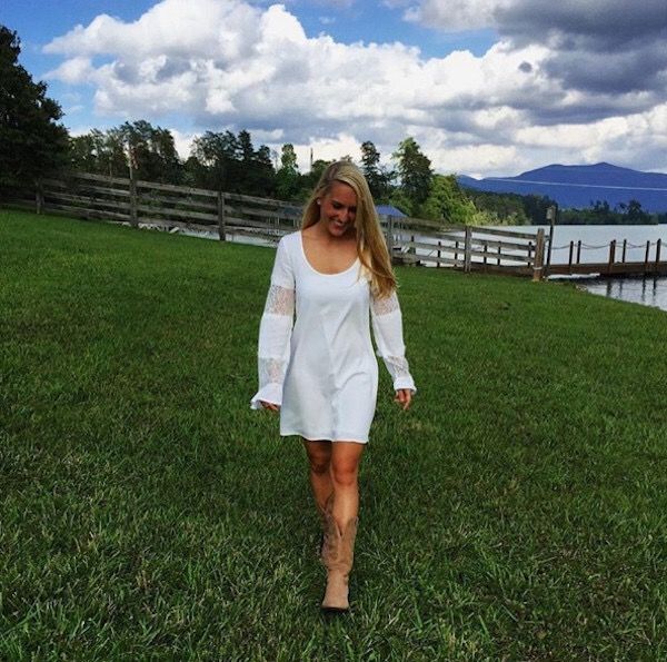 White dress beauty