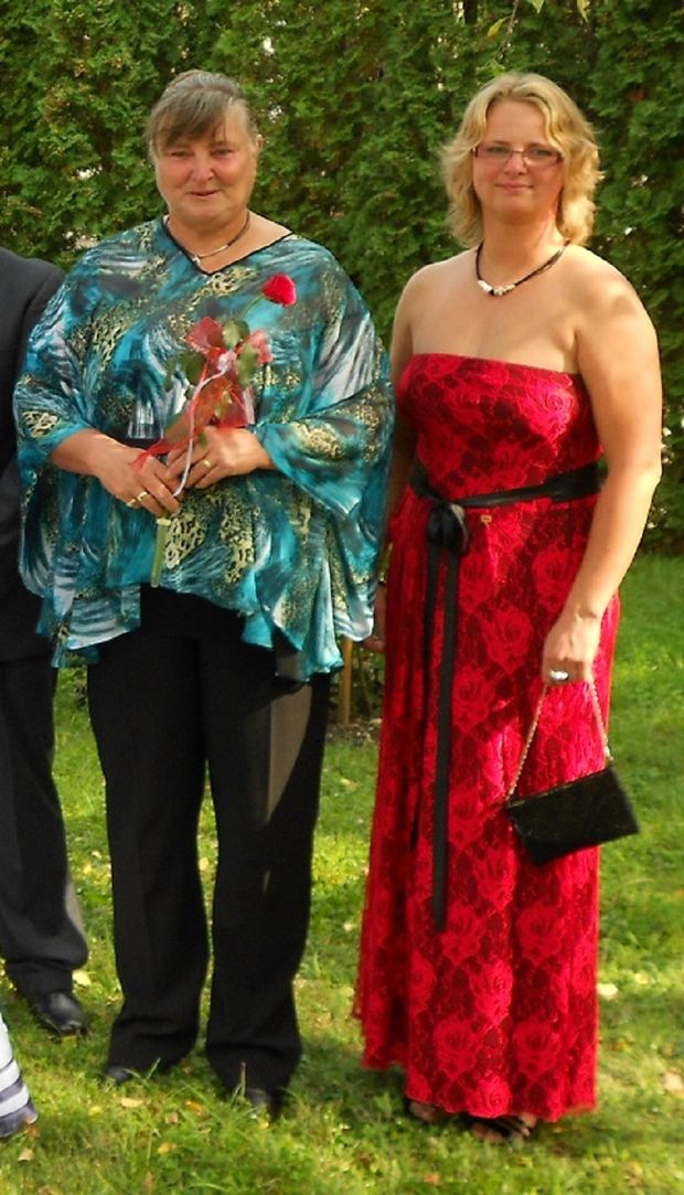 With my mom