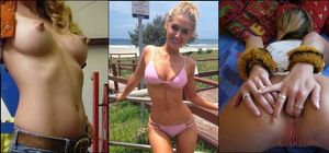 Tight slut shows off her nipples and fingers her asshole