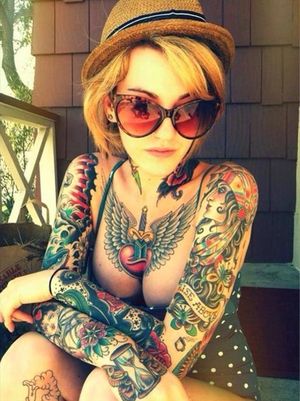 Tattooed hipster