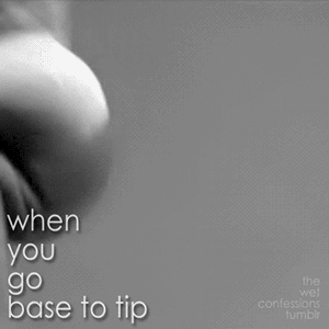 Licking from bottom to top