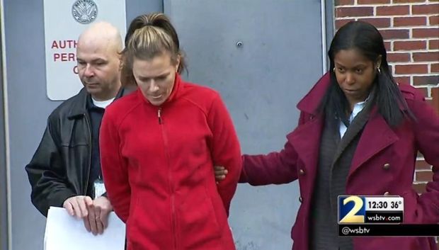 Kemp cried after her first appearance in court Monday.