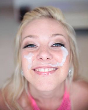 get on face and smile