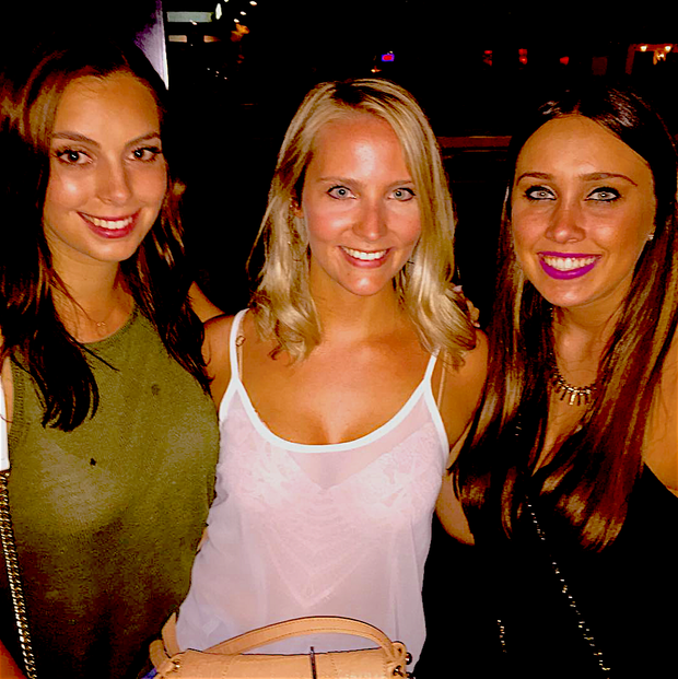 Hot blonde in see through blouse