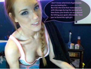 Every guy's ideal gym buddy.