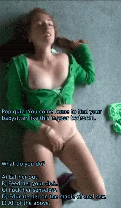 cute redheaded babysitter