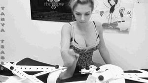 Blonde Strokes Then Lets Him Pop!!