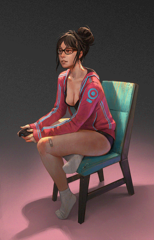 playing video games