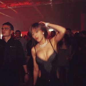 titties bouncing at the club