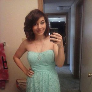 cutie in light blue dress